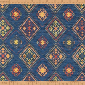 upholstery fabric kilim bohemian boho tapestry tribal southwestern turkish navajo moroccan mexican ethnic fabric by the yard meter kelim image 6