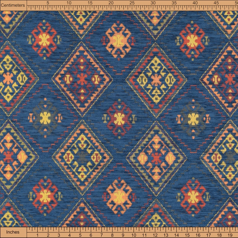 upholstery fabric kilim bohemian boho tapestry tribal southwestern turkish navajo moroccan mexican ethnic fabric by the yard meter kelim image 6