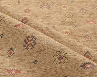 upholstery fabric kilim bohemian boho tapestry tribal southwestern turkish navajo moroccan mexican ethnic fabric by the yard meter kelim
