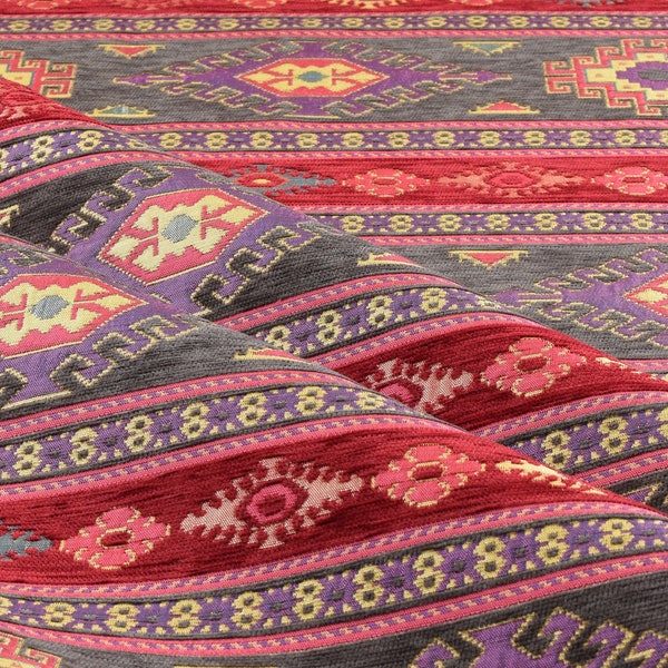 upholstery fabrics kilim bohemian boho tapestry tribal southwestern navajo moroccan mexican ethnic carpet fabric by the yard meter kelim