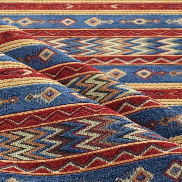 upholstery fabric kilim bohemian boho tapestry tribal southwestern turkish navajo moroccan aztec ethnic rug fabric by the yard meter kelim