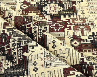 upholstery fabric kilim bohemian boho tapestry tribal southwestern turkish navajo moroccan mexican ethnic fabric by the yard meter kelim