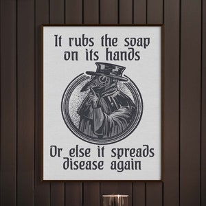 Gothic décor | Funny Bathroom décor | Halloween décor | Gothic Bathroom sign | Supernatural Art Print | Occult Poster | Macabre Art