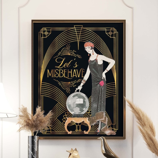 Art Deco Schlafzimmer Dekor | Modernes Badezimmer Wand Kunst |  Maximalist Wand Dekor | Über Bett Dekor | Einweihungsgeschenk