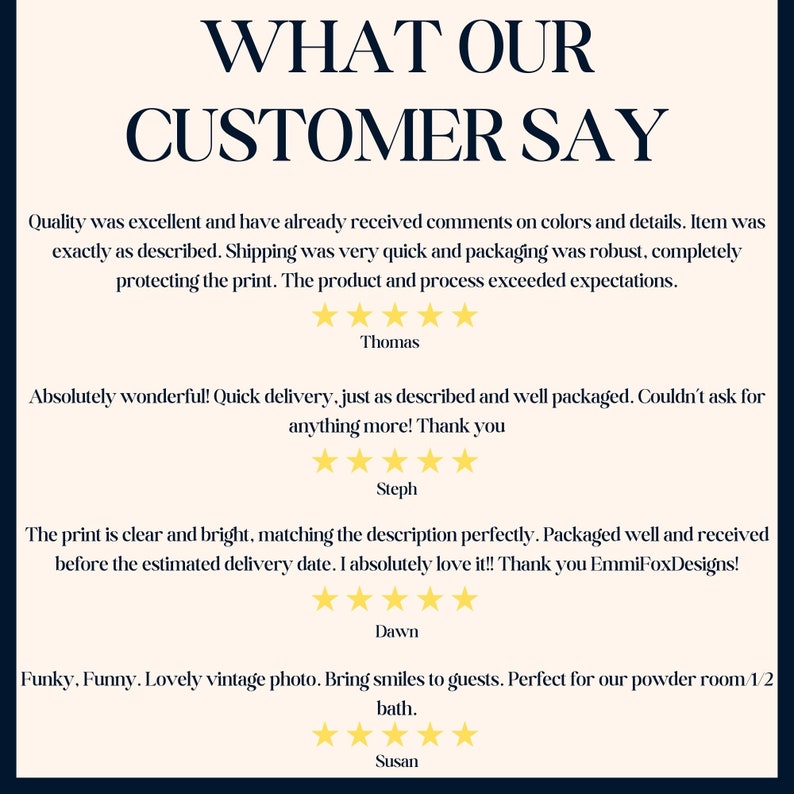 May include: Customer reviews for a product with five-star ratings. The reviews highlight the quality, shipping speed, packaging, and overall satisfaction with the product.