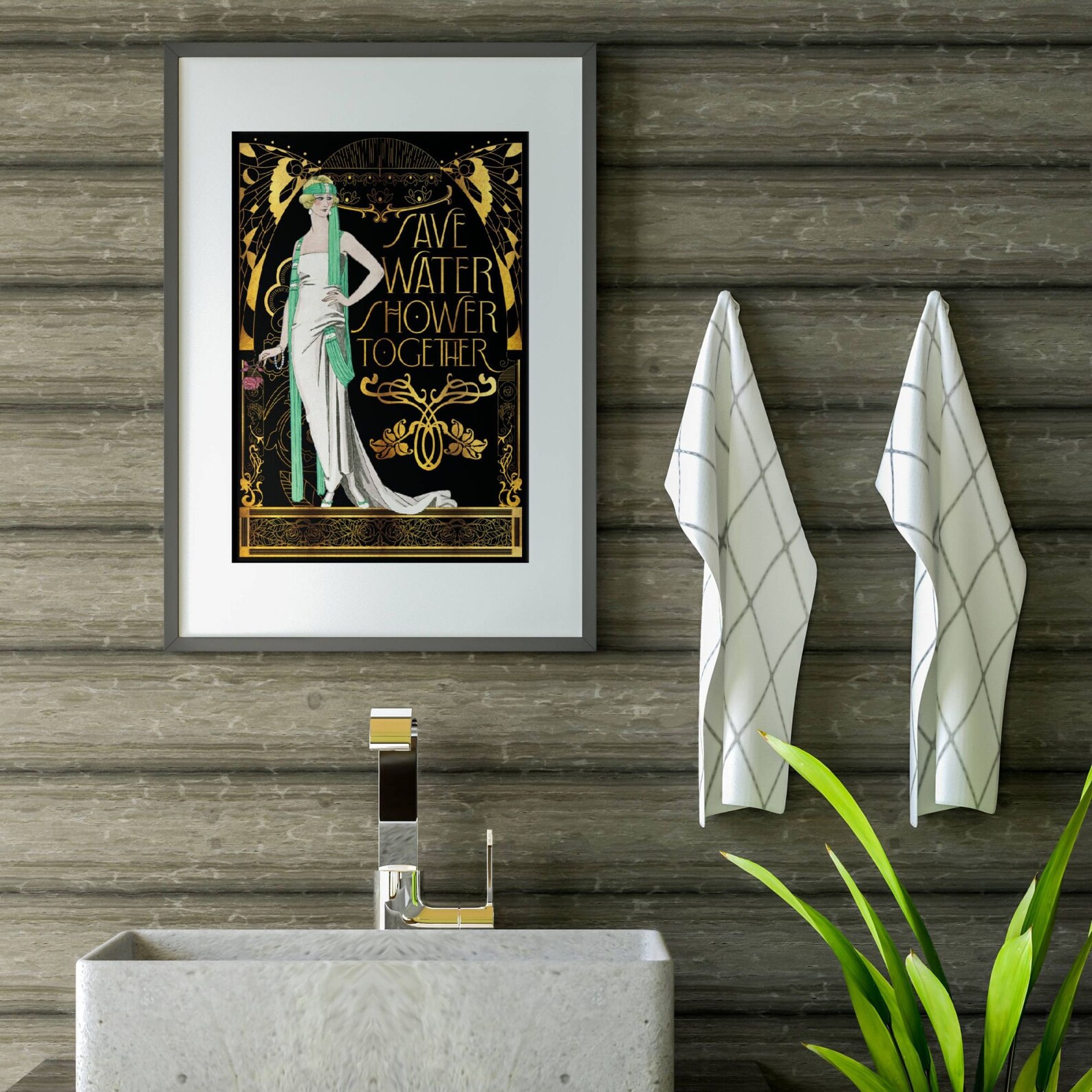 Funny Bathroom Sign Art Deco Bathroom Decoration Vintage - Etsy