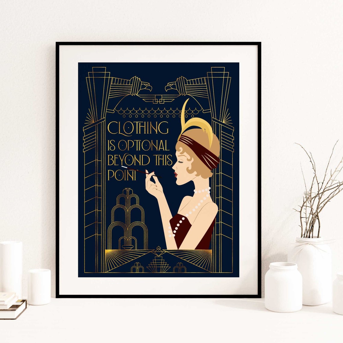 Art Deco Print Living Room Poster Art Deco Decor Preppy - Etsy