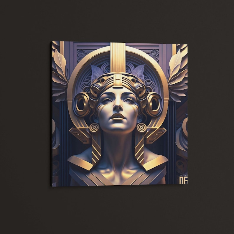 Greek Mythology Art Deco Wall Decor Greek Goddess Art Deco Etsy