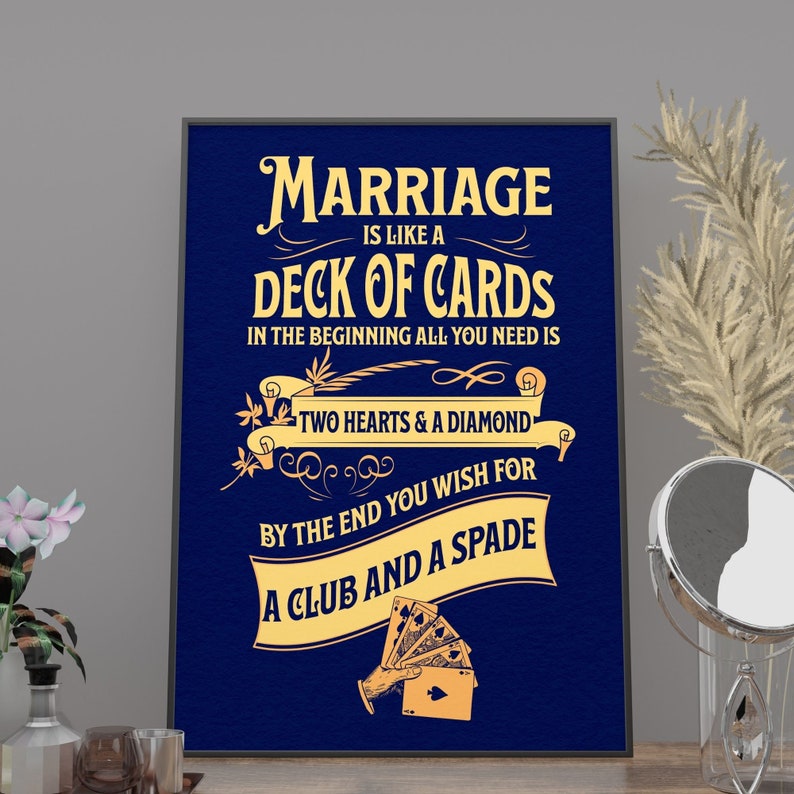 Funny Wedding Anniversary Poster Gift for Families Funny Etsy