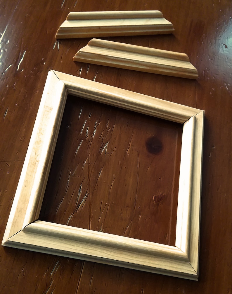 DIY Picture Frame Wood Moulding Pieces Set of 6 | Etsy