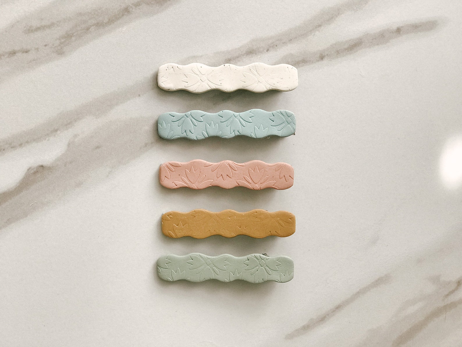 Polymer Clay Barrettes Hair Accessories Hair Clip Etsy