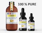 Lemon Essential Oil Bulk 100 Pure for Soap, Candle, Incense, Skin and Hair Care, Potpourri, Natural Aromatherapy Lemon Oil