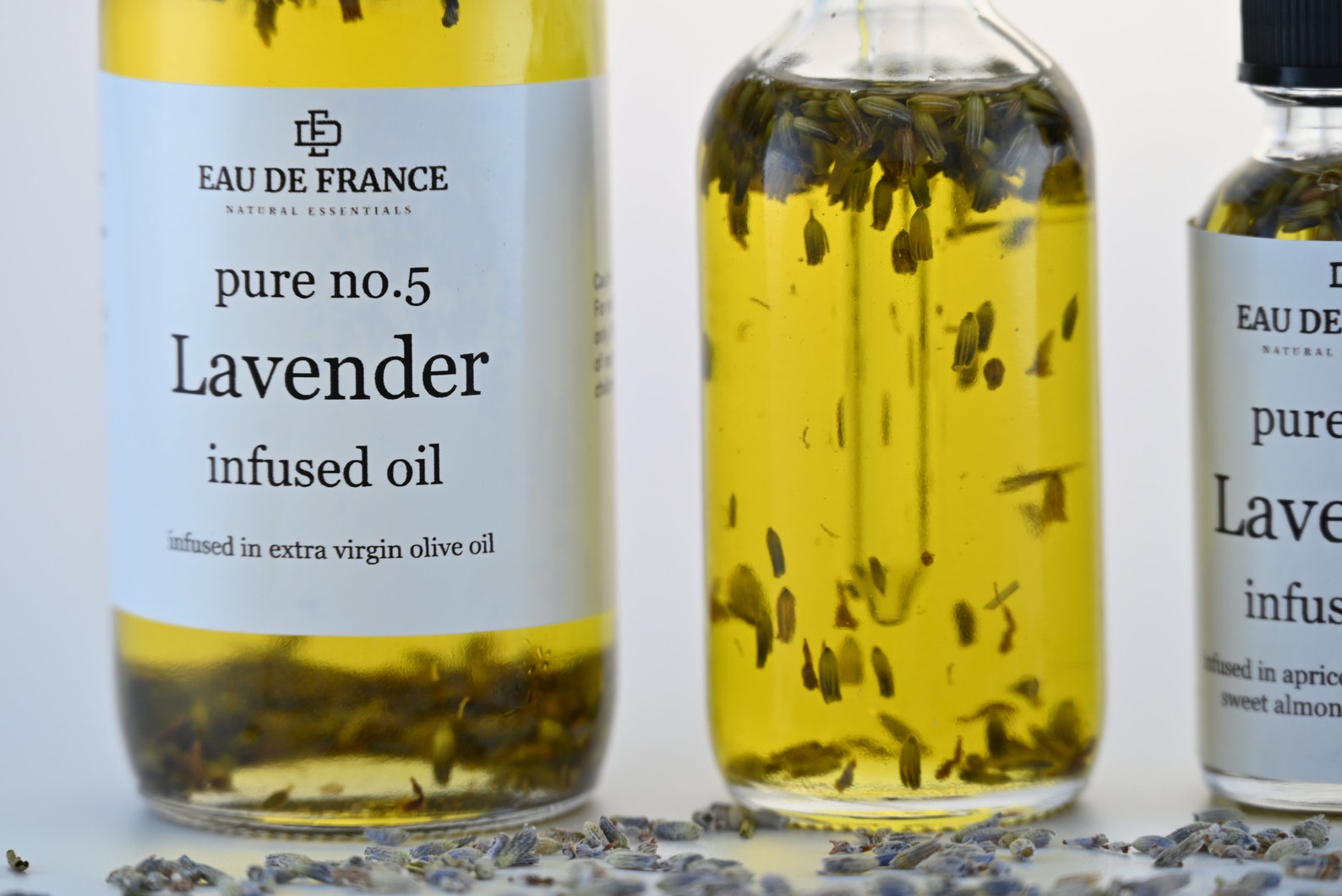 Pure Lavender Infused Oil 100 Lavender Body Oil Lavender Etsy