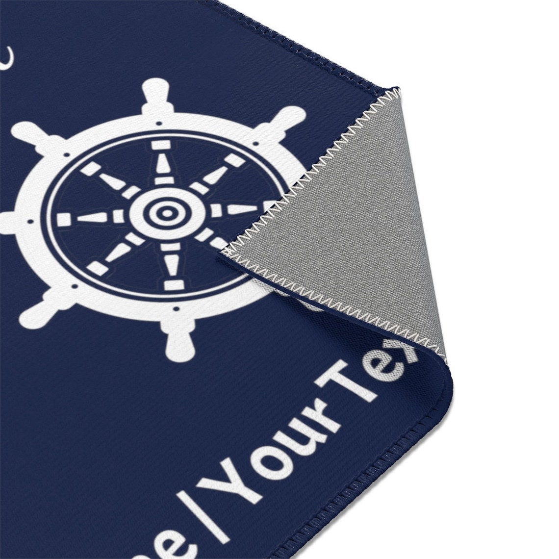 Personalized Boat Rug Gift Ship's Wheel Rug Nautical Etsy