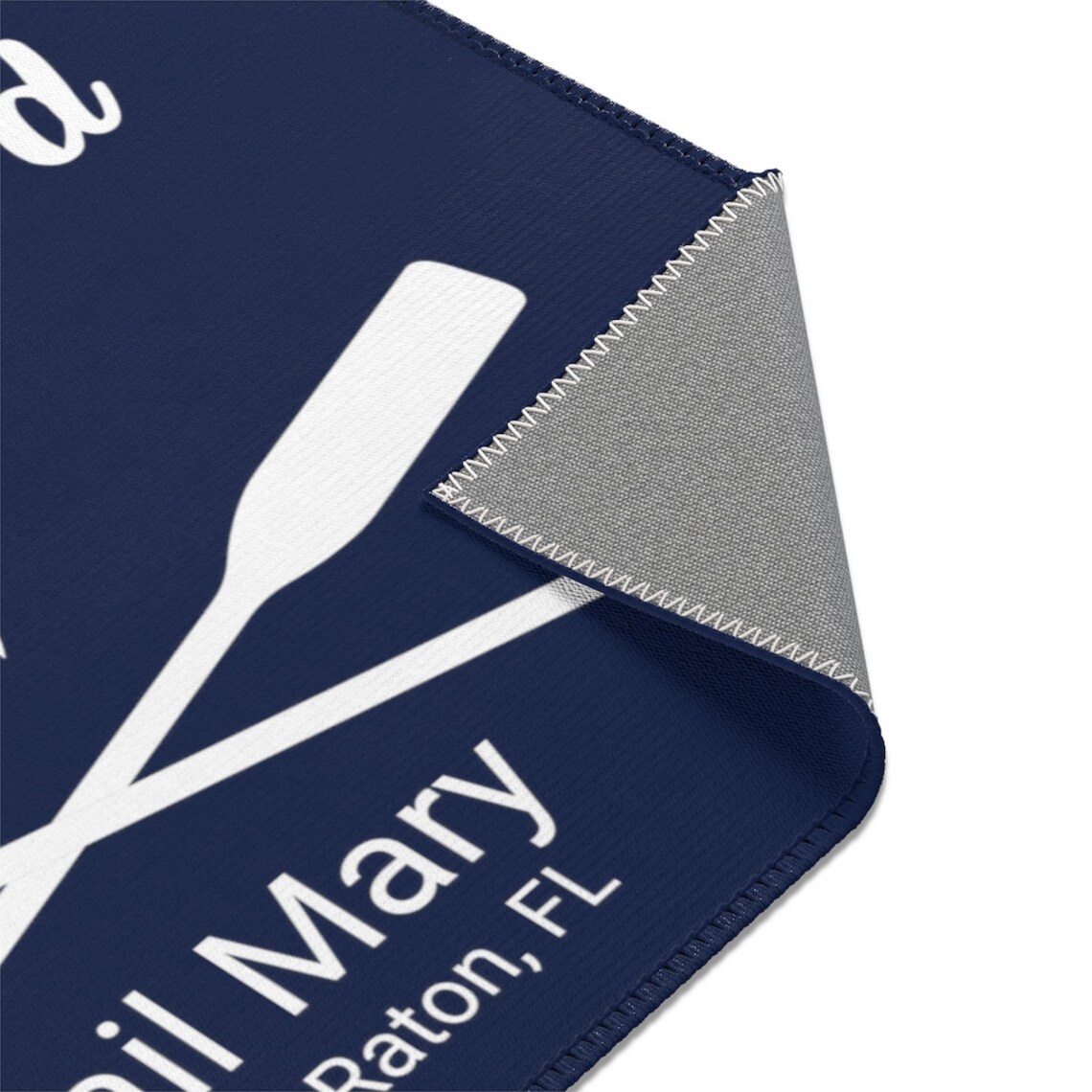 Nautical Boat Mat Personalized Aboard Anchor Rug Etsy