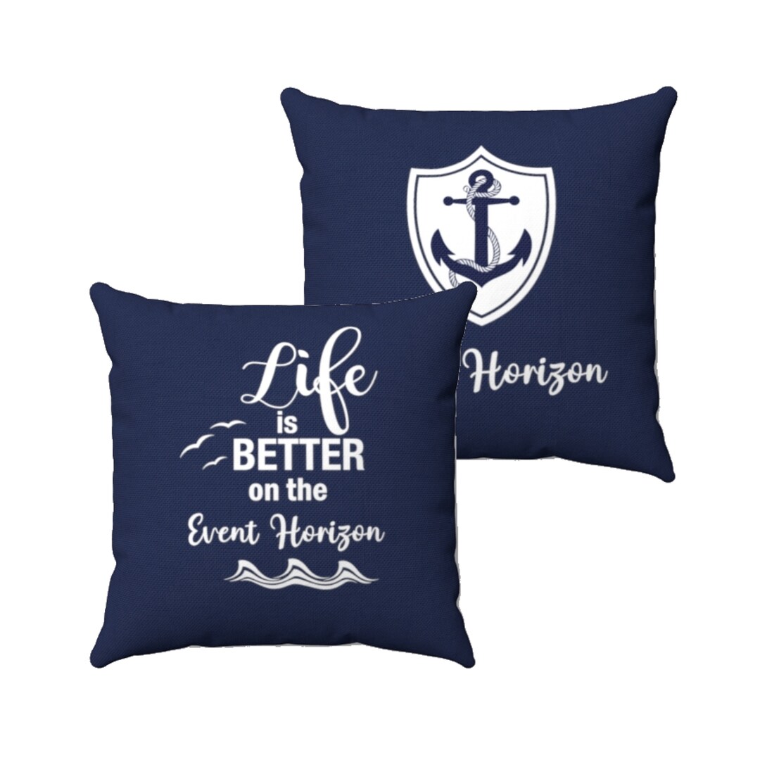 Custom Boat Pillow Personalized Nautical Pillow Anchor Etsy
