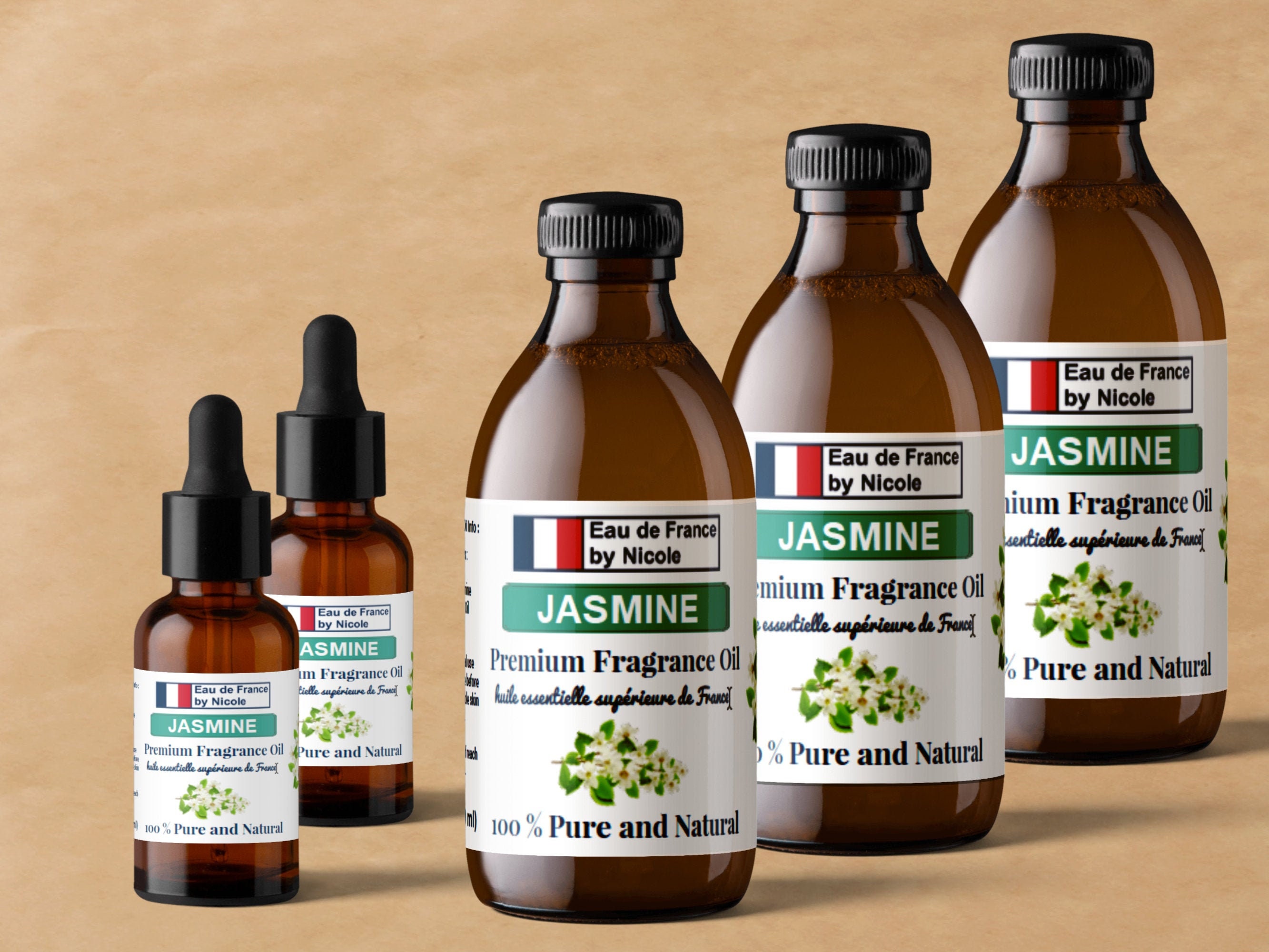 Jasmine Fragrance Oil Bulk 100% Pure for Soap, Candle, Incense, Skin …