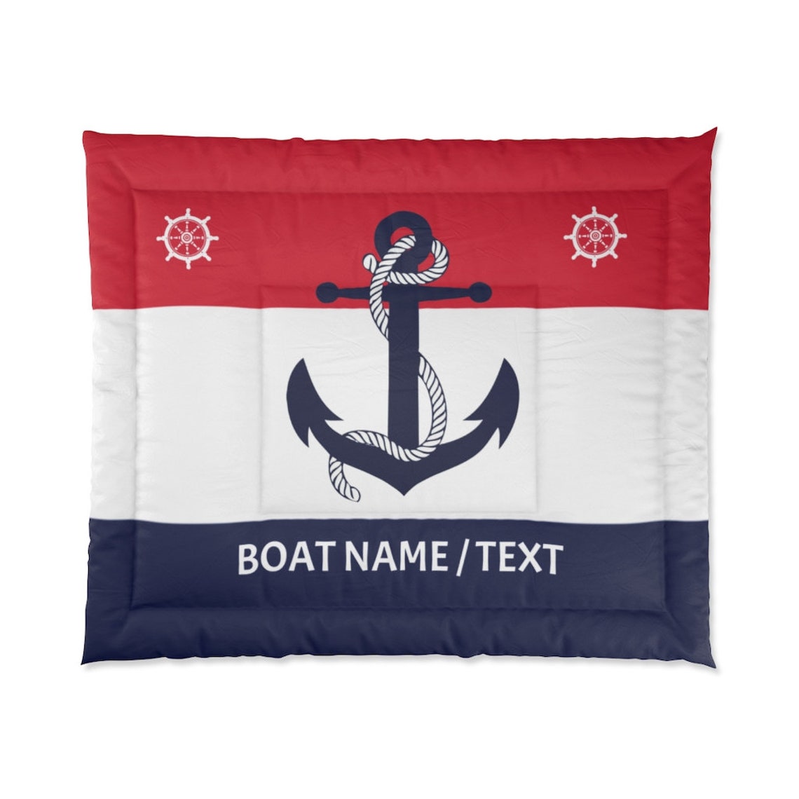 Custom Boat Comforter Personalized Boat Bedding Nautical Etsy