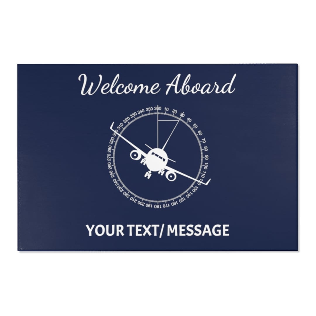 Custom Aboard Airplane Rug Aboard Mat Etsy UK