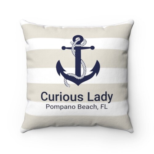 Personalized Pillow for Boat Custom Boat Pillow Lake House Etsy