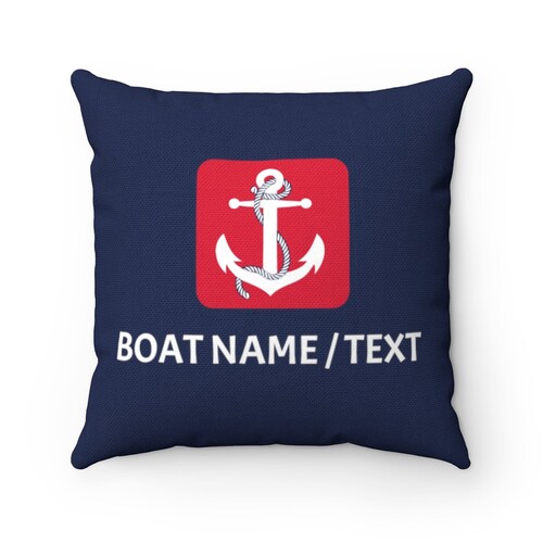 Personalized Pillow for Boat Custom Boat Pillow Lake House Etsy
