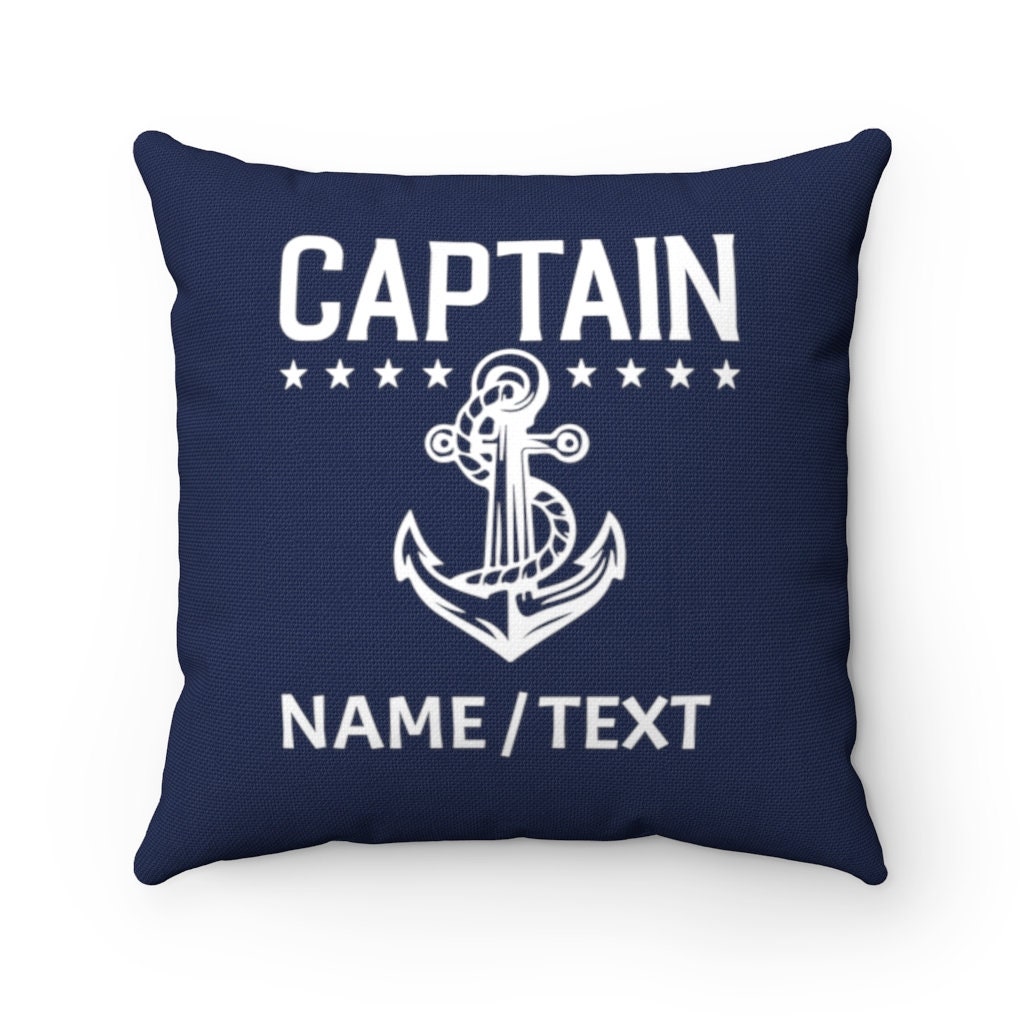 Custom Boat Pillow Personalized Nautical Pillow Captain Etsy