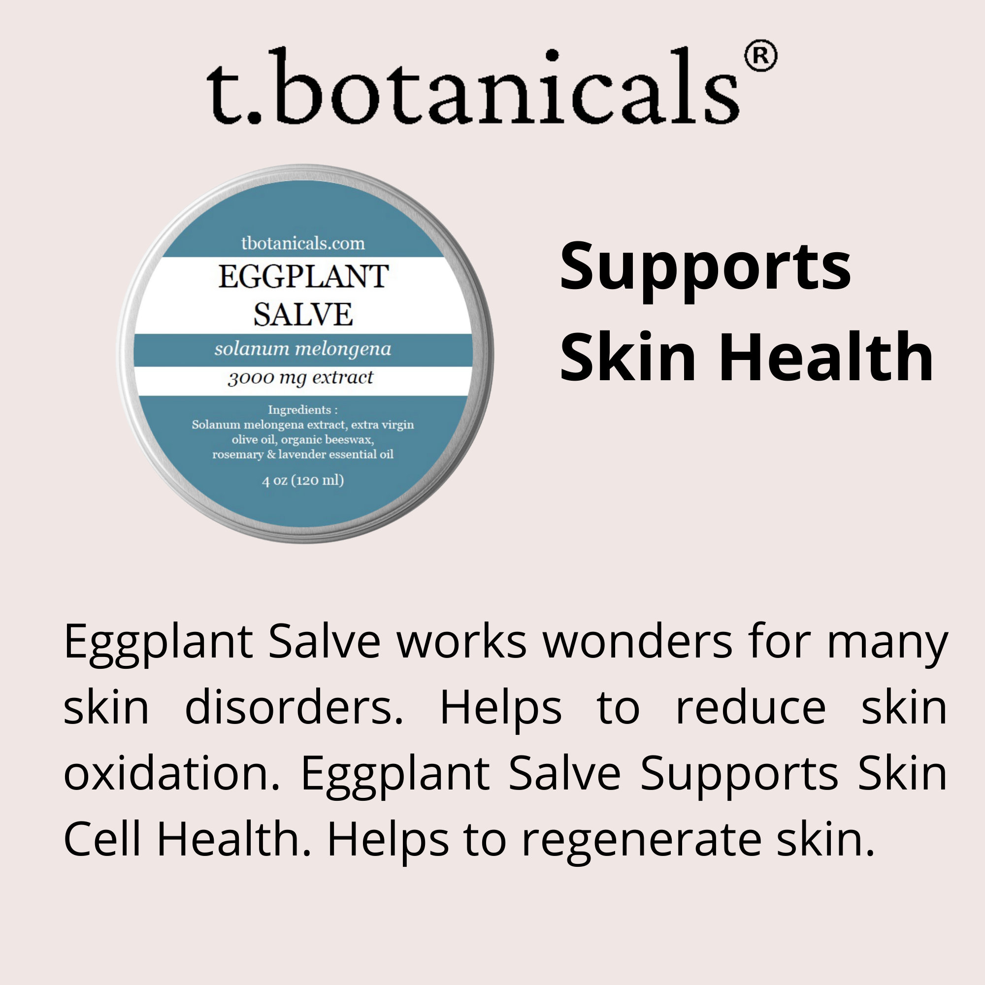 Eggplant Salve Eggplant Cream for Skin Disorders 3000 Mg Etsy