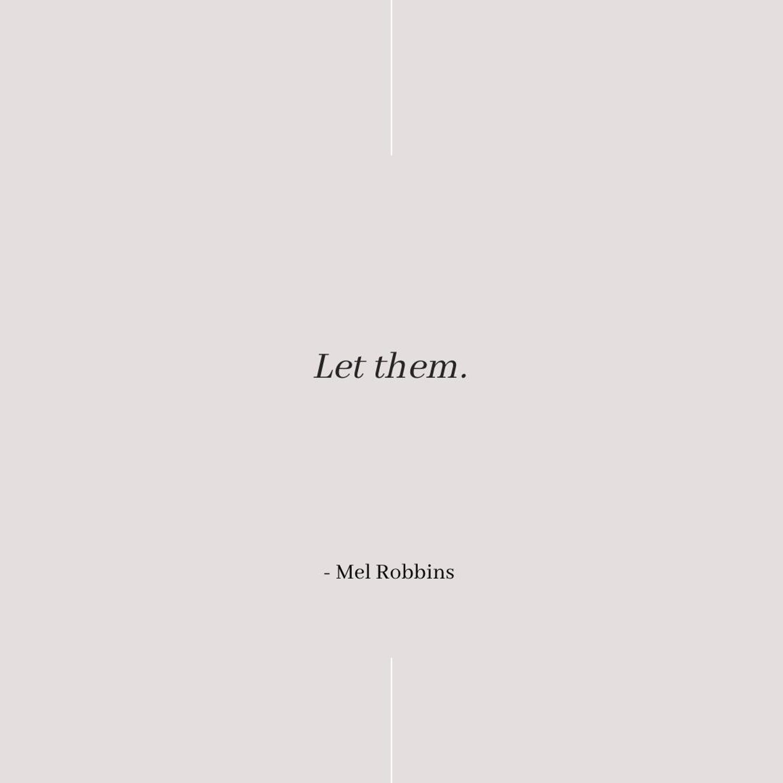 Mel Robbins Let Them Quotes | Self Improvement Wall Sign | Wall Decor ...