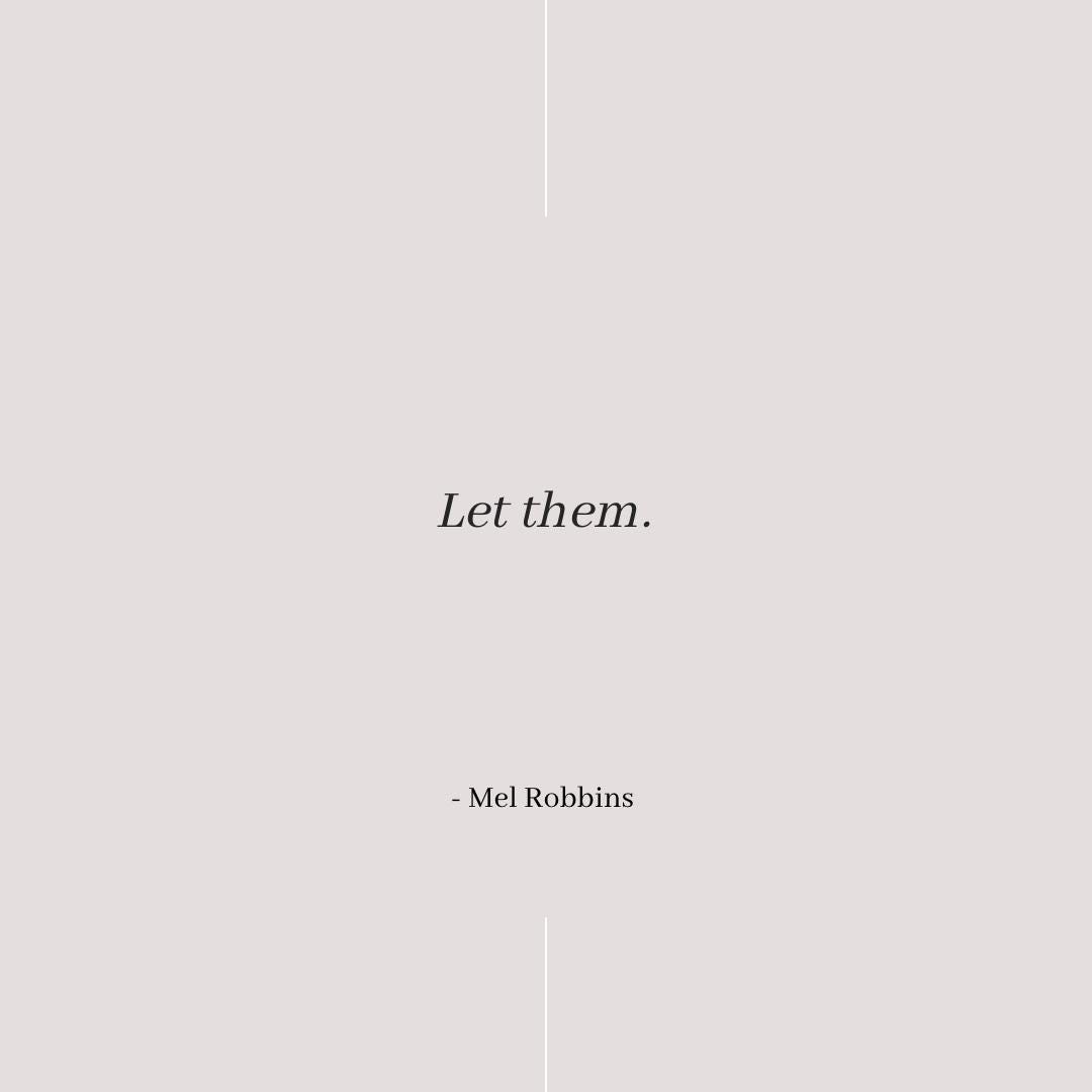 Mel Robbins Let Them Quotes | Self Improvement Wall Sign | Wall Decor ...
