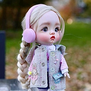 Ball jointed Doll custom OOAK, Quian Qbaby doll, Personalized BJD doll full set gift, articulated Artist Doll, trending now 1st anniversary