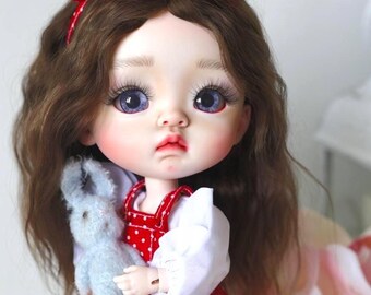 BJD OOAK Art Doll, Cute Designer Doll, OOAK handmade Doll , Mother's day, Easter gift for her, Gift for Doll Lovers, Gift for Women