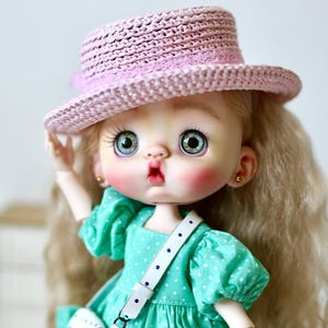 Articulated BJD Doll, Custom Handmade personalised doll, Unique Collectible Doll Gift, OOAK BJD huhu, Art designed doll, Christmas doll gift