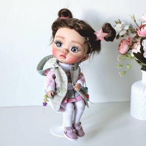 OOAK BJD Art Doll, Collectible Articulated Handmade doll, Unique Artist Doll, Custom BJD doll, Cute Art doll as Birthday or Christmas gift