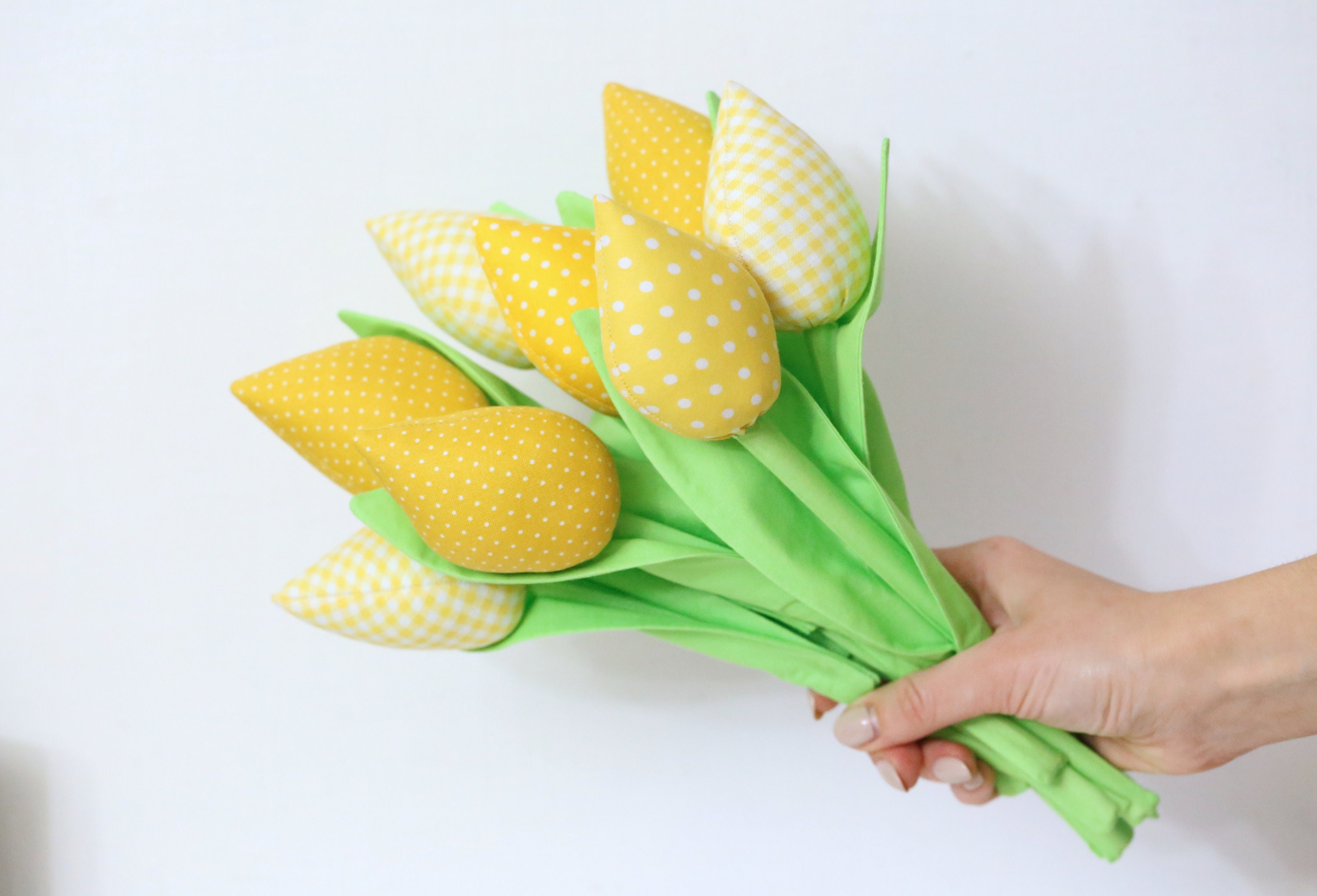 Tulip PDF Sewing Pattern Fabric Flowers Video Tutorial Tilda Etsy