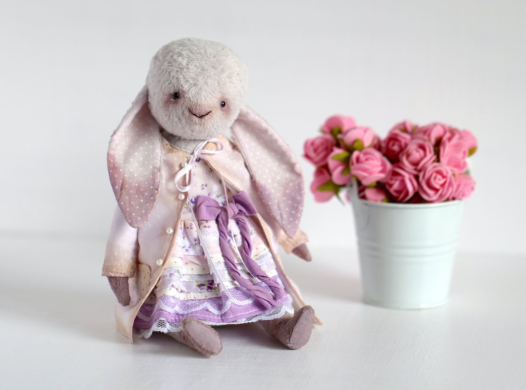 Stuffed Teddy Bunny Plush Toy as Cute Birthday Gift, Boll Jointed Bunny ...