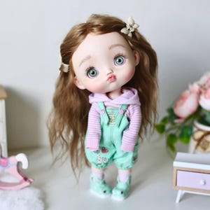 BJD OOAK Art Doll, Designer Doll, OOAK Doll Set, christmas gift, Doll Lovers Gift, Qbaby custom Doll, One of a Kind gift doll, Birthday gift
