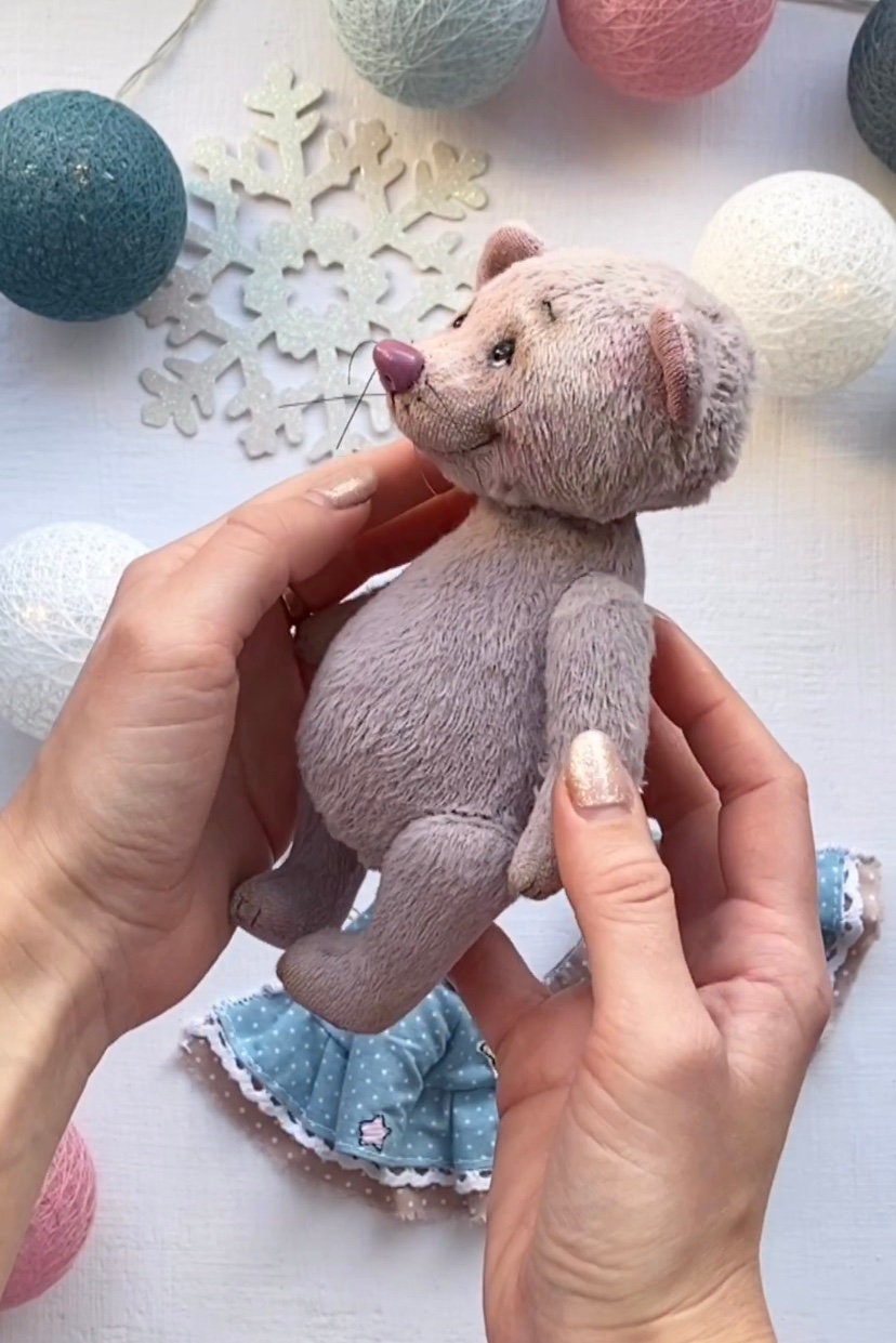 Teddy Mouse Toy Sewing PATTERN Pdfdiy Mouse Figurine Plush Etsy