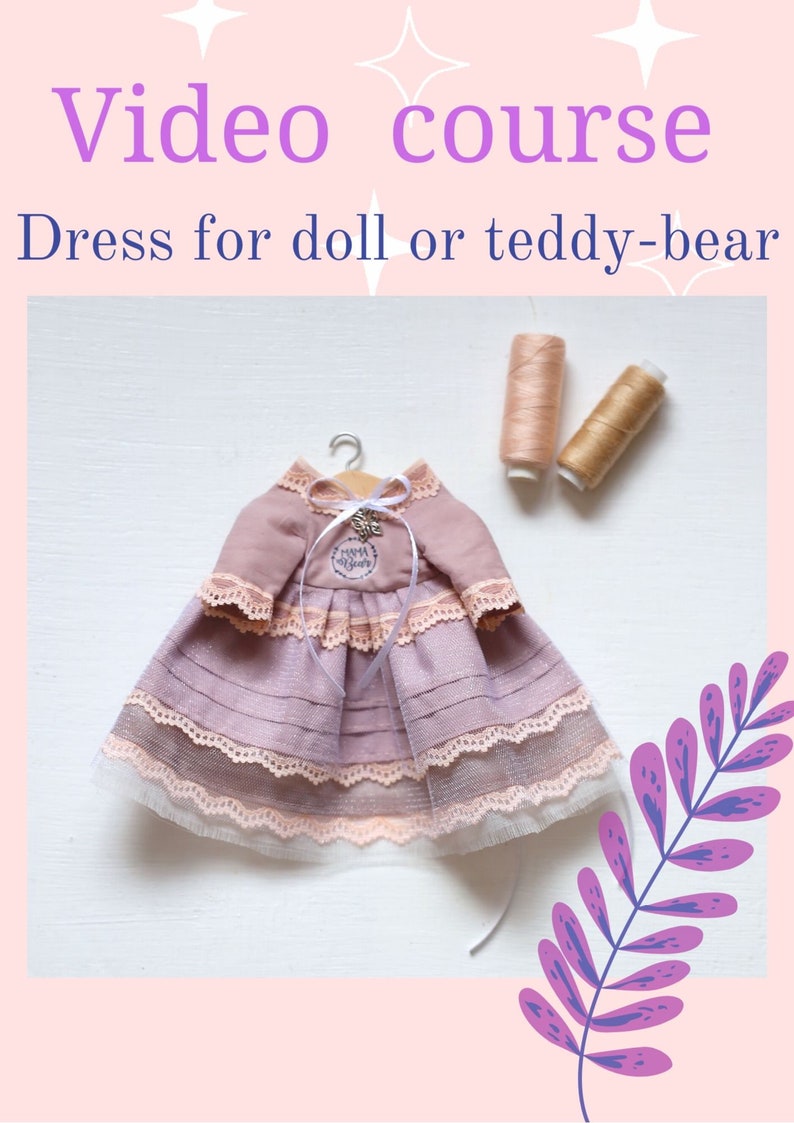 Teddy Bear Toy Sewing Pattern, Diy Doll Decor in Pdf Tutorials / COUPON