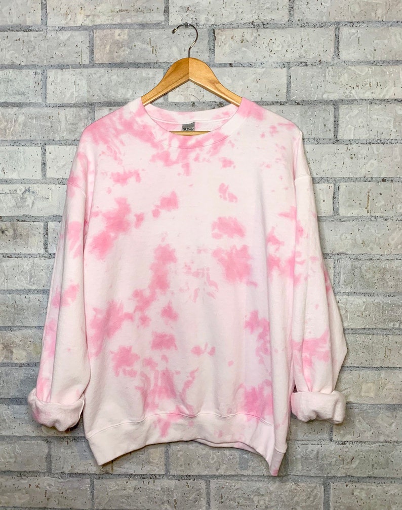 Pink Tie Dye Sweatshirt Women's Tie Dye Sweatshirt | Etsy