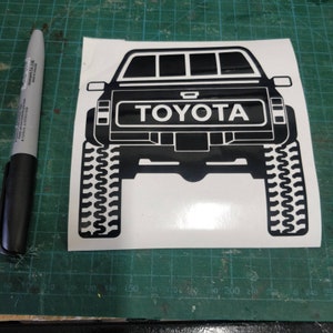 Calcomanía de vinilo recortada para Toyota Hilux