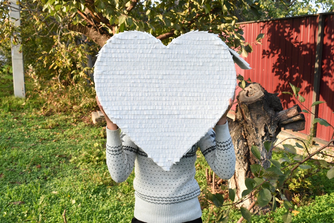 Prêt à expédier Coeur Pinata Mariage Coeur Pinata Grande Etsy