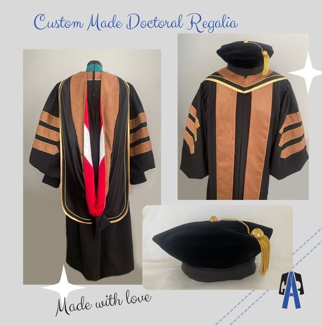Newrara Unisex Deluxe Doctoral Graduation Gown, Doctoral Hood and Doctoral  Tam 8 Sided Package (Black Gown+8 Side, 45) : Clothing, Shoes & Jewelry -  Amazon.com