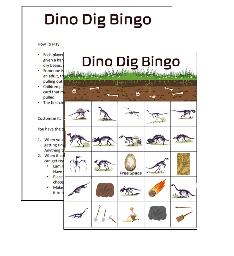 Dinosaur Party Games - Etsy