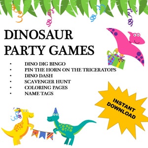 Dinosaur Party Games