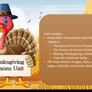 Thanksgiving History Lesson Unit