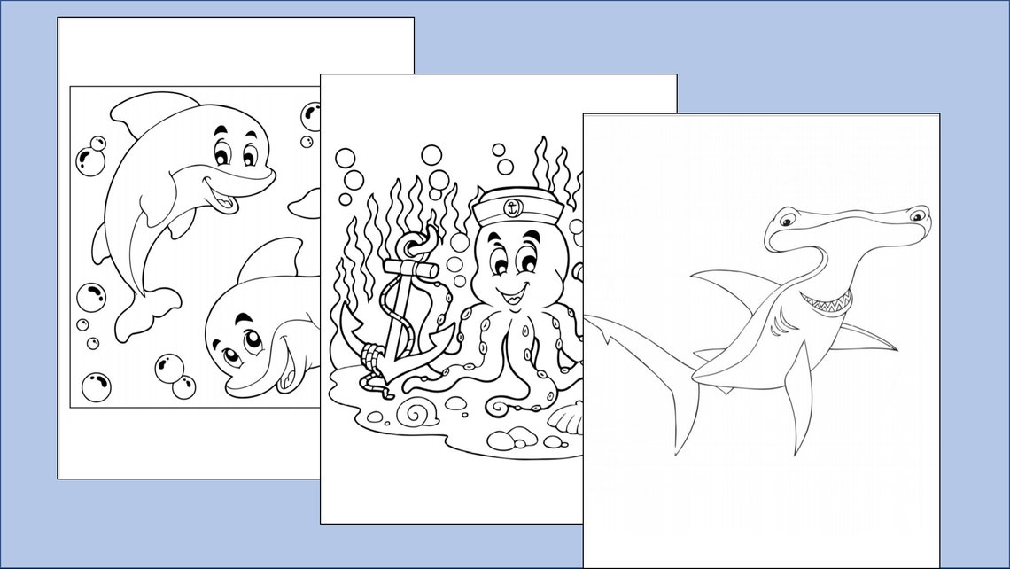 Under the Sea Party Games - Etsy