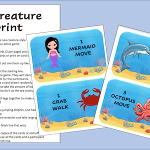 Under the Sea Party Games - Etsy