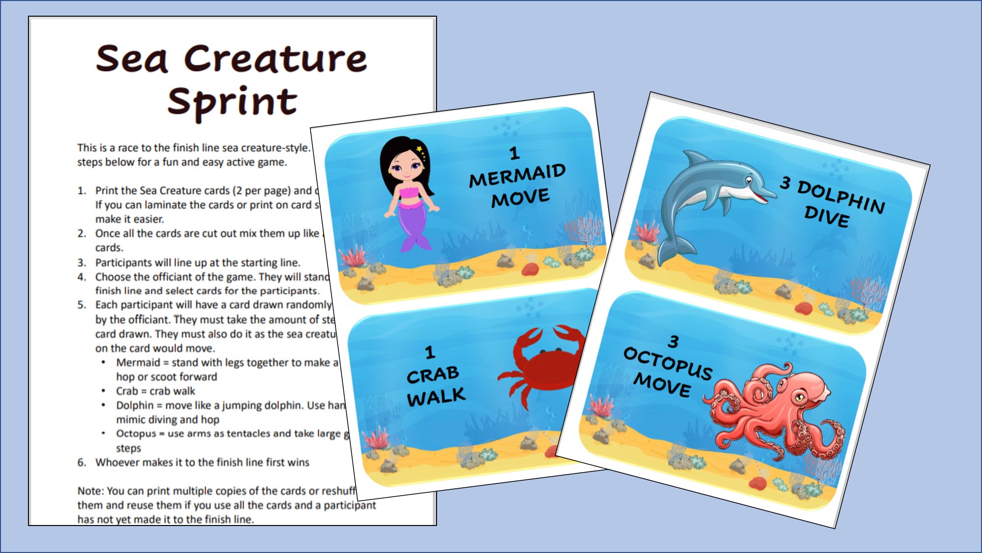 Under the Sea Party Games - Etsy