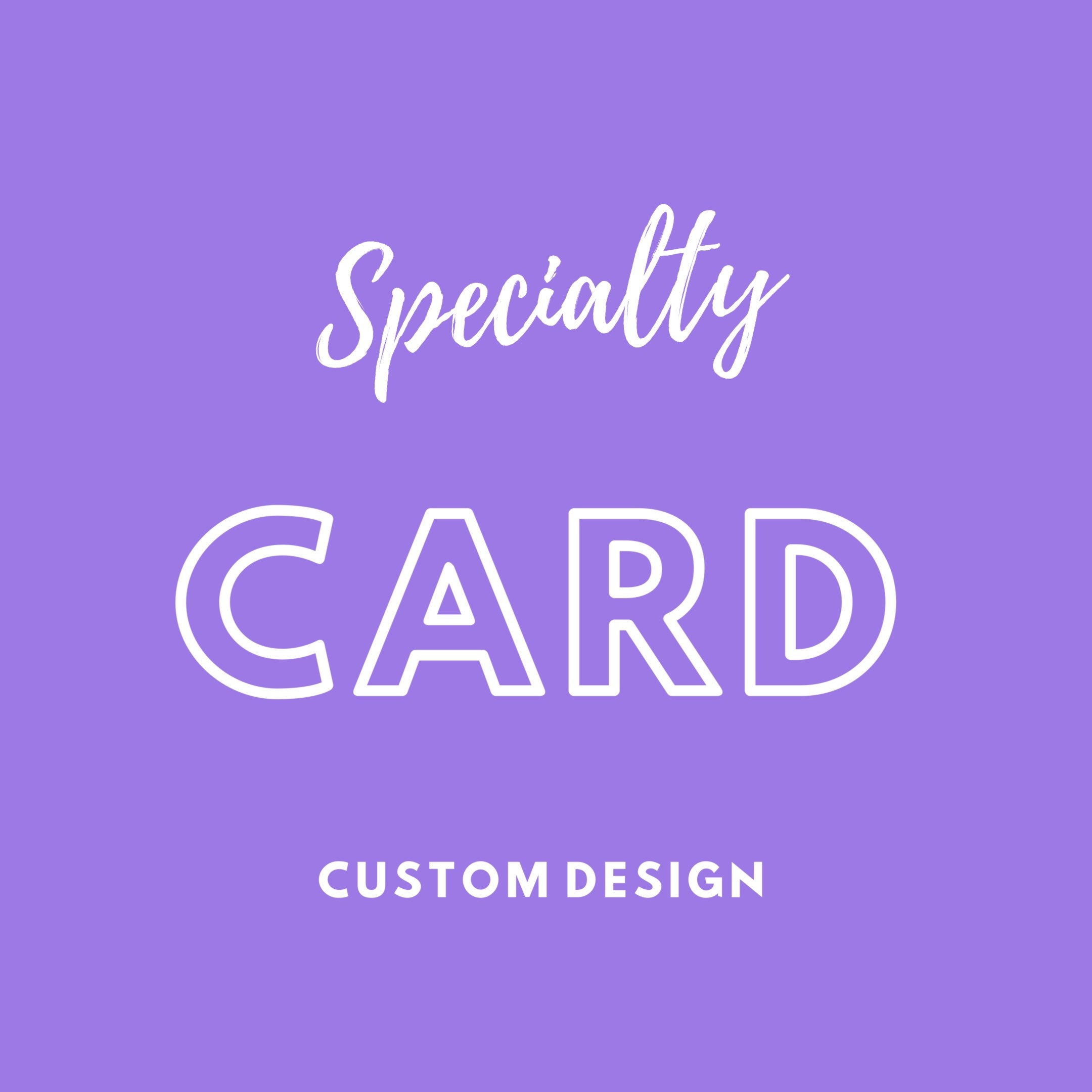 Custom Designed Card - Etsy