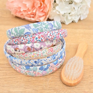 Liberty Alice Bands, Liberty Hairbands, Girls Hairbands, Floral Alice Bands, Pink Hairbands, Flower Alice Bands, Girls Hairbands - 1.5cm